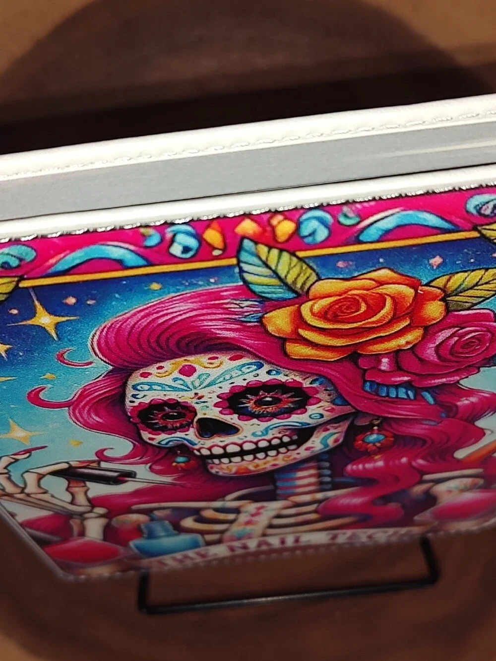 New! The Nail Tech Day of the Dead Skeleton Full Color Soft Cover Notebook